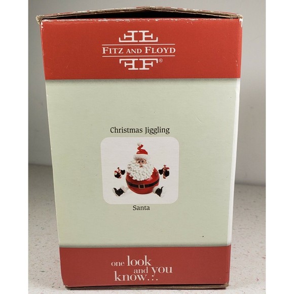 Fitz and Floyd 2005 Christmas Jiggling Santa Collection Item 2048/126 - Picture 4 of 7